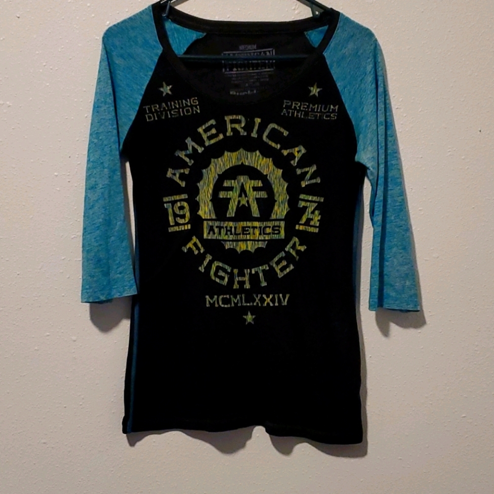 Buckle American Fighter 3/4 Sleeve Medium Shirt